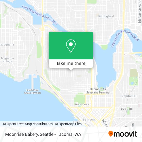 Mapa de Moonrise Bakery