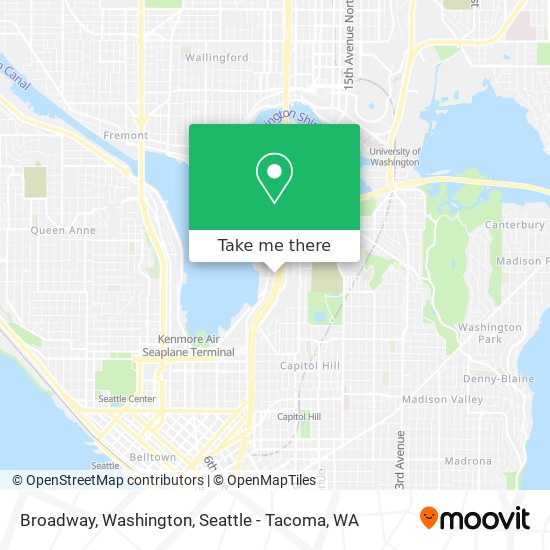 Broadway, Washington map