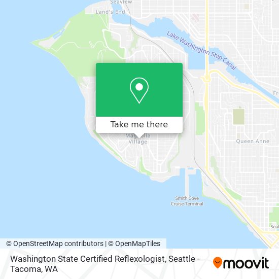 Mapa de Washington State Certified Reflexologist