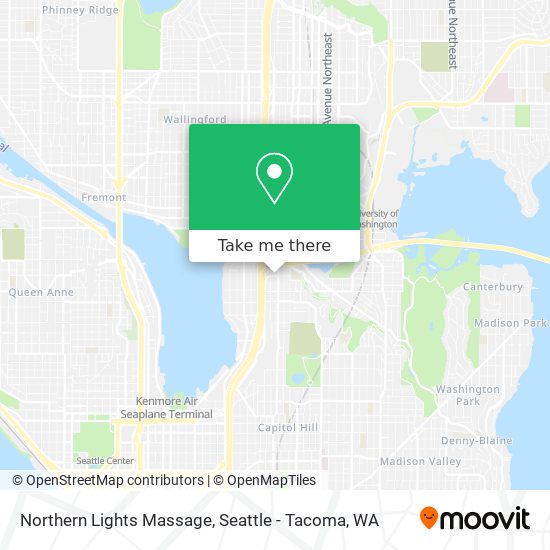 Northern Lights Massage map