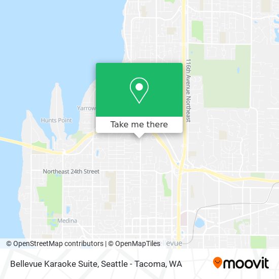 Bellevue Karaoke Suite map