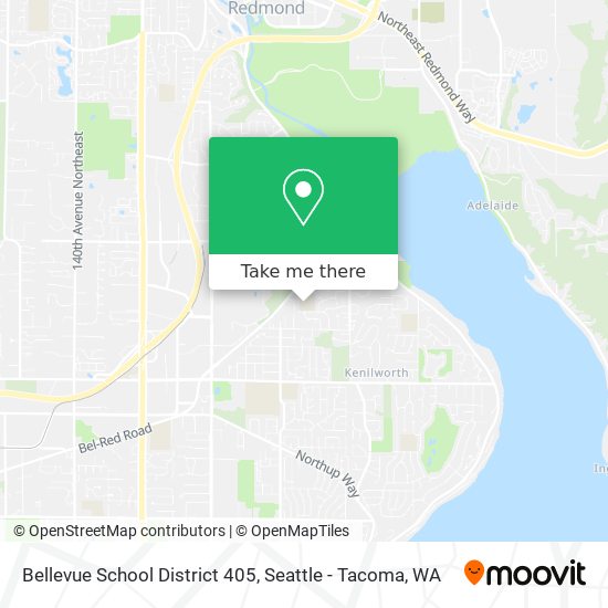 Mapa de Bellevue School District 405