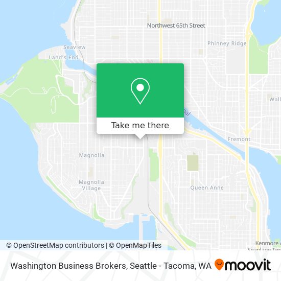Mapa de Washington Business Brokers