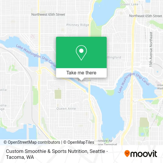 Mapa de Custom Smoothie & Sports Nutrition