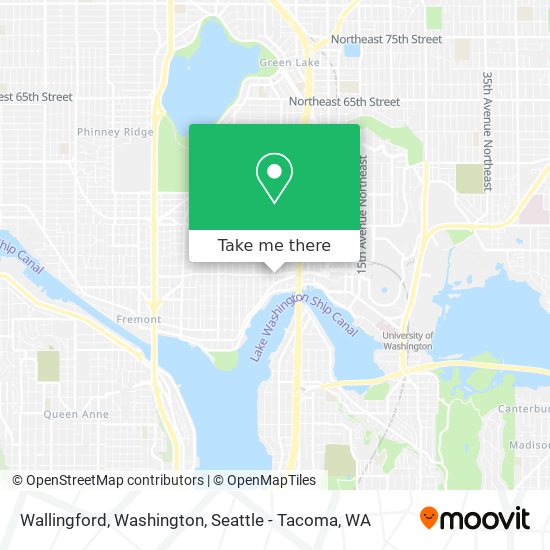 Wallingford, Washington map
