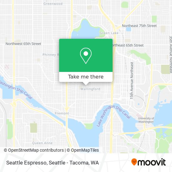 Mapa de Seattle Espresso