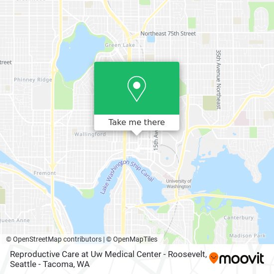 Mapa de Reproductive Care at Uw Medical Center - Roosevelt