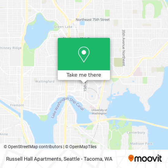 Russell Hall Apartments map