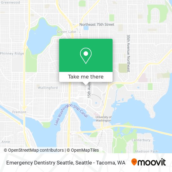 Mapa de Emergency Dentistry Seattle