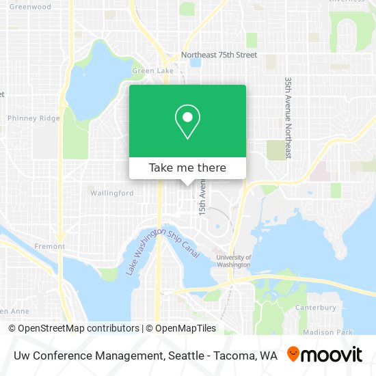 Uw Conference Management map