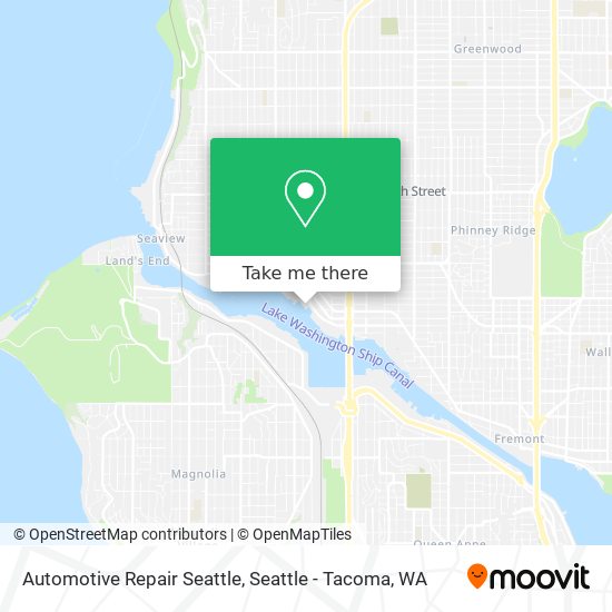 Automotive Repair Seattle map