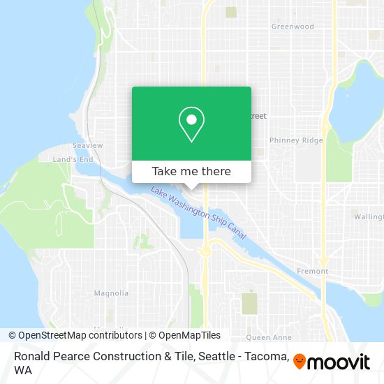 Ronald Pearce Construction & Tile map