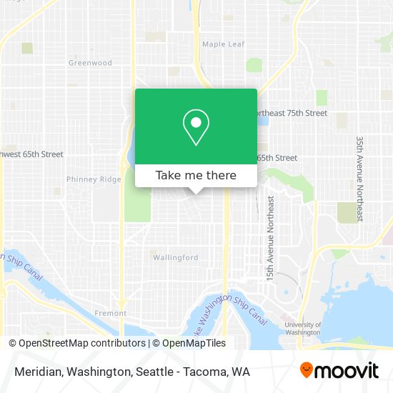 Mapa de Meridian, Washington