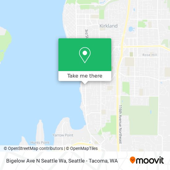 Bigelow Ave N Seattle Wa map