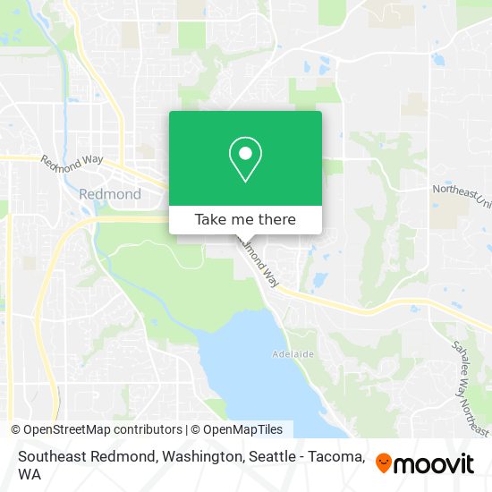 Southeast Redmond, Washington map