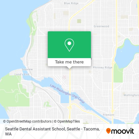 Mapa de Seattle Dental Assistant School