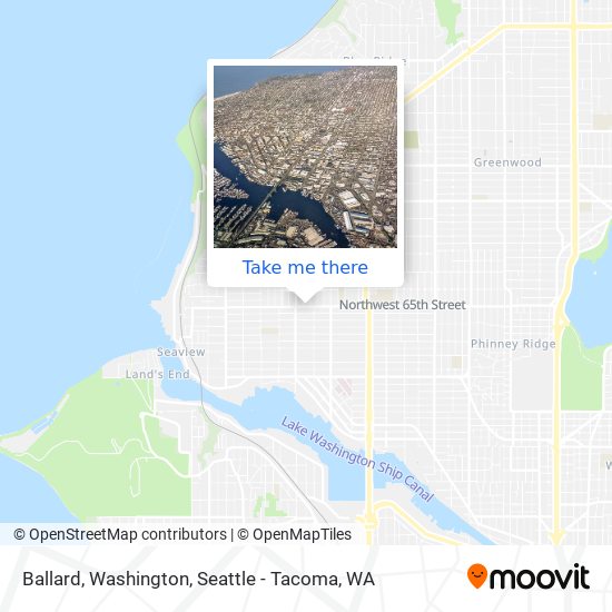 Ballard, Washington map