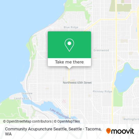 Mapa de Community Acupuncture Seattle