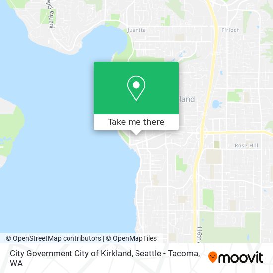 Mapa de City Government City of Kirkland