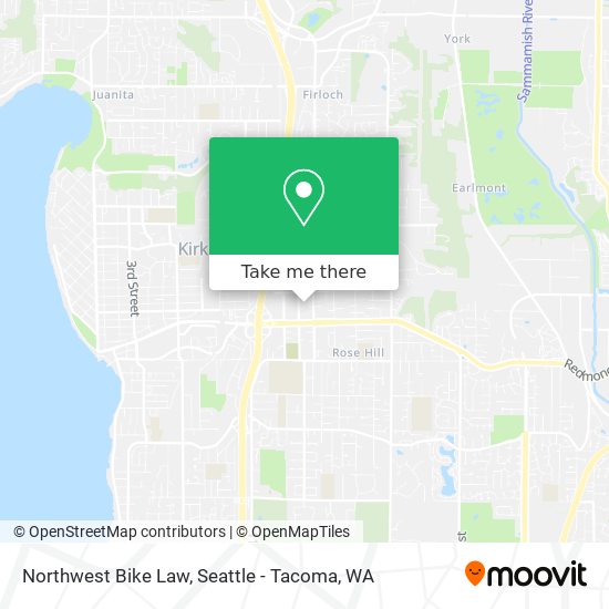 Mapa de Northwest Bike Law