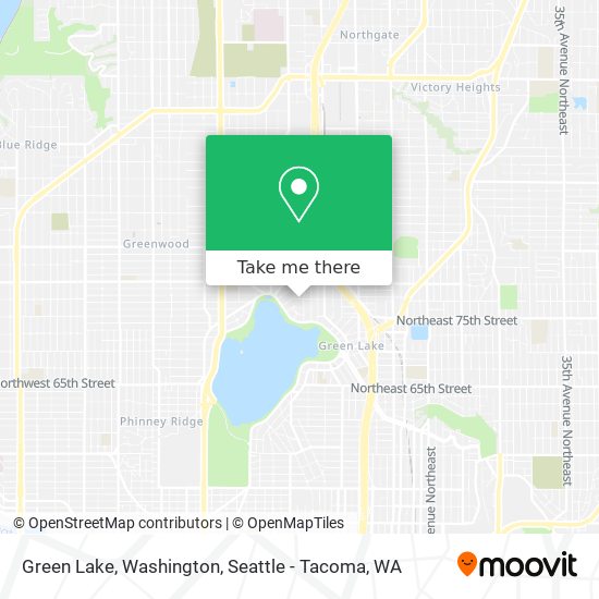 Mapa de Green Lake, Washington