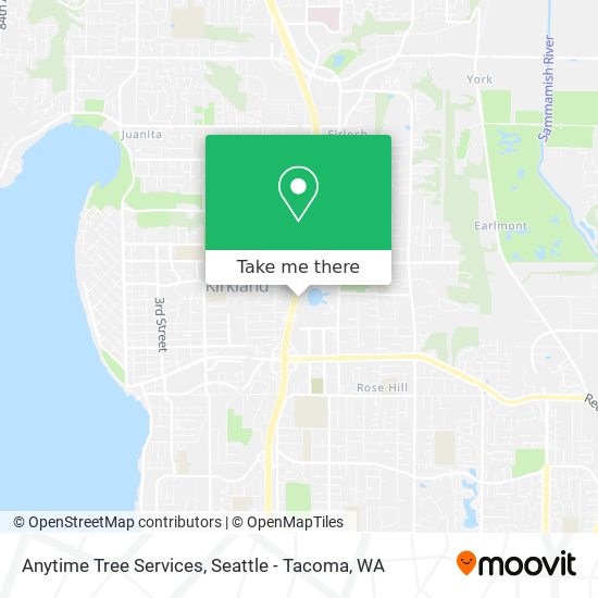 Anytime Tree Services map