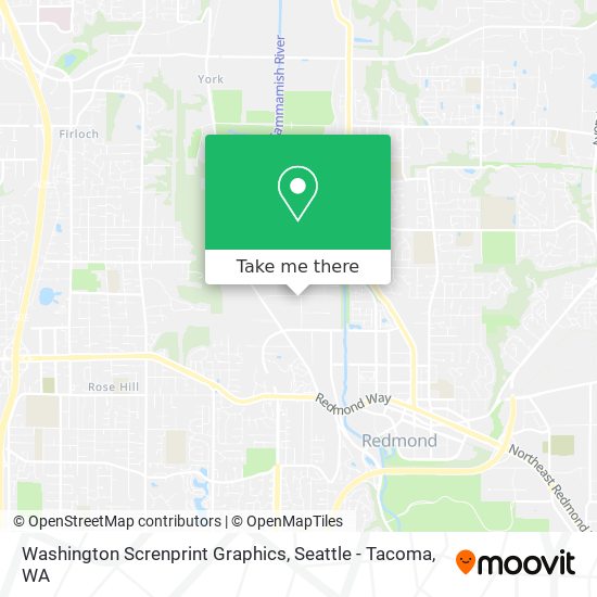 Washington Screnprint Graphics map