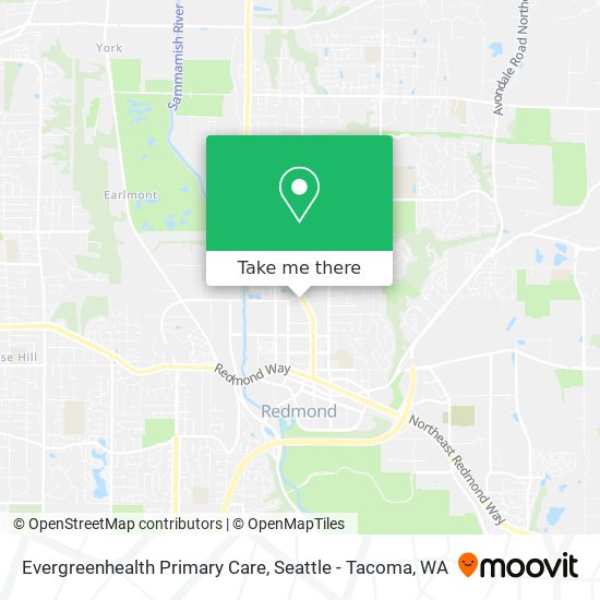 Evergreenhealth Primary Care map