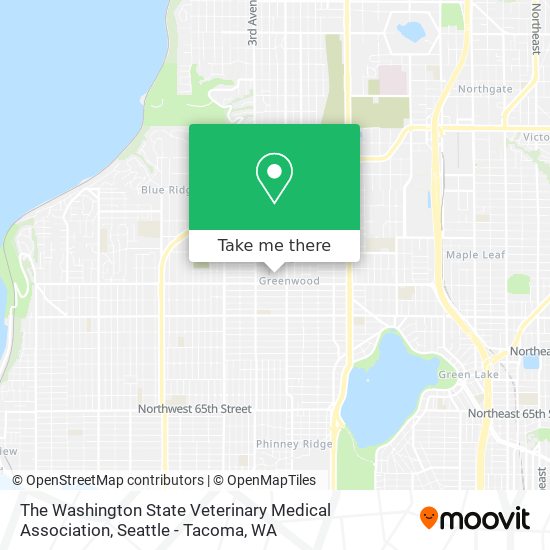 Mapa de The Washington State Veterinary Medical Association