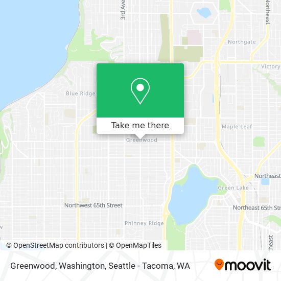 Greenwood, Washington map