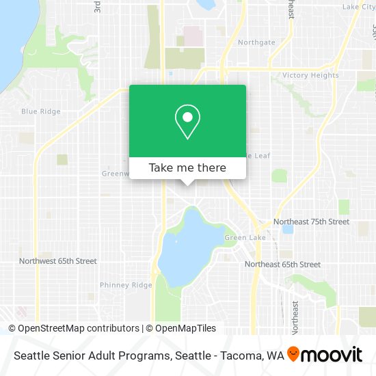 Mapa de Seattle Senior Adult Programs
