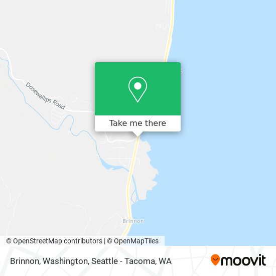 Mapa de Brinnon, Washington