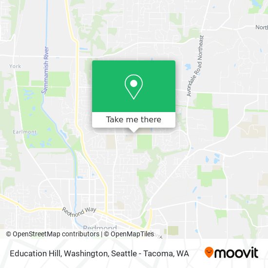 Education Hill, Washington map