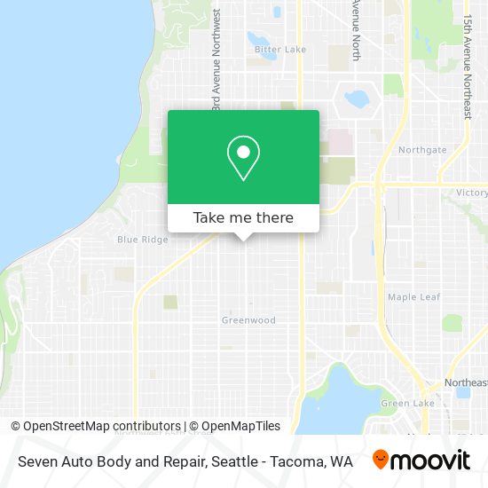 Seven Auto Body and Repair map