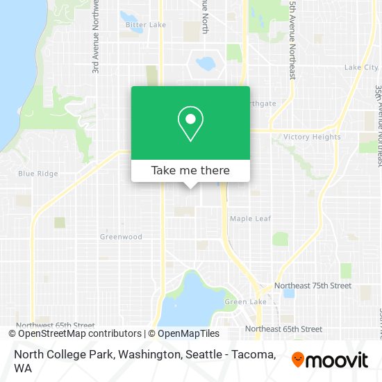 Mapa de North College Park, Washington