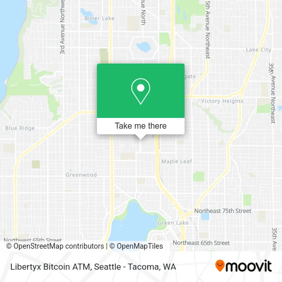 Mapa de Libertyx Bitcoin ATM
