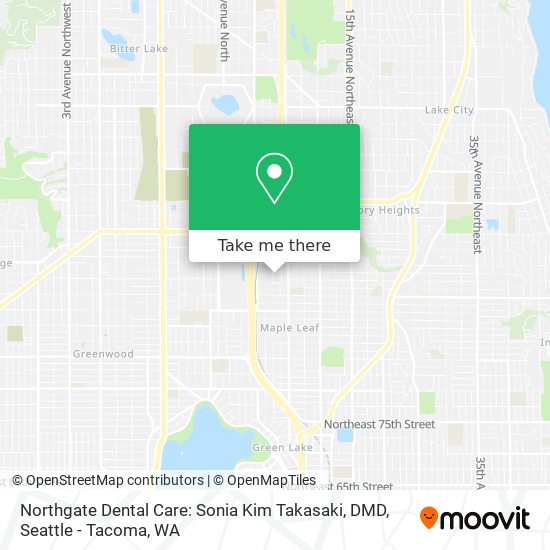 Mapa de Northgate Dental Care: Sonia Kim Takasaki, DMD
