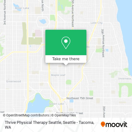 Thrive Physical Therapy Seattle map