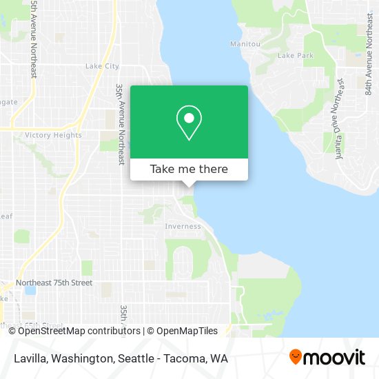 Mapa de Lavilla, Washington