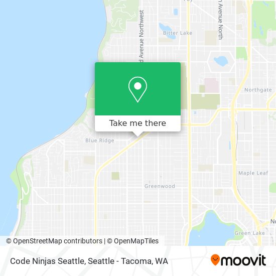 Mapa de Code Ninjas Seattle