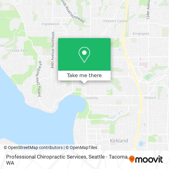 Professional Chiropractic Services map