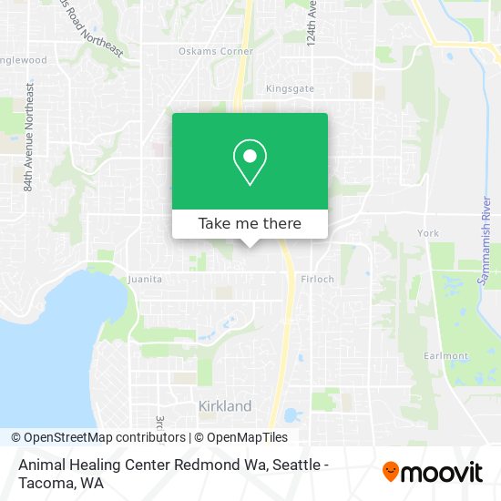 Mapa de Animal Healing Center Redmond Wa