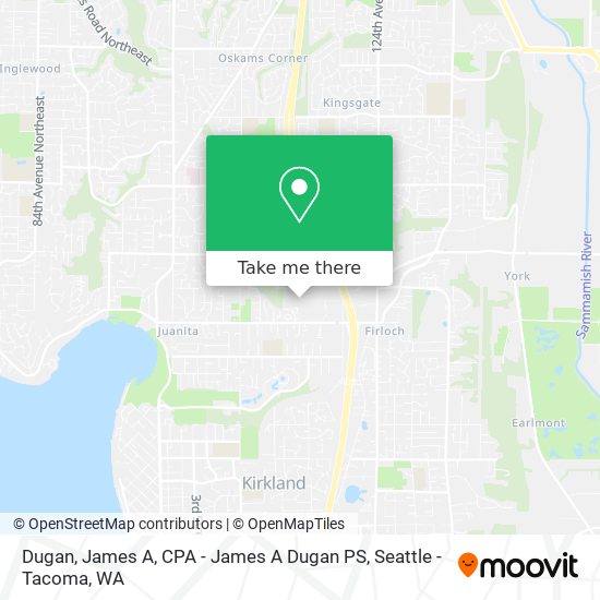 Dugan, James A, CPA - James A Dugan PS map