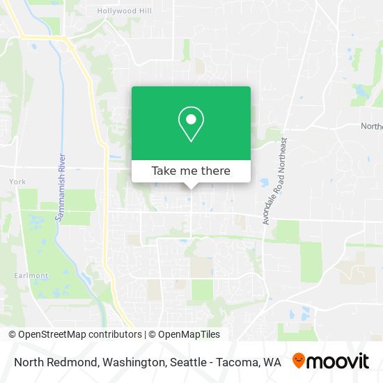 North Redmond, Washington map