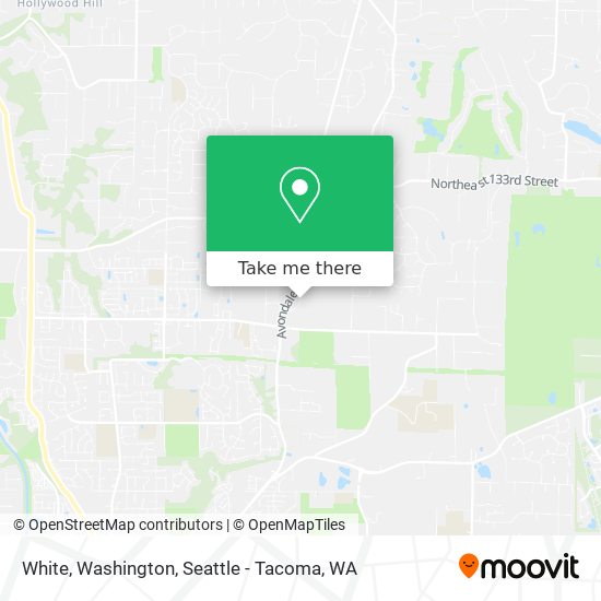 White, Washington map