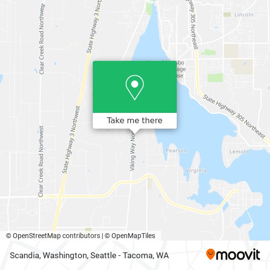 Mapa de Scandia, Washington