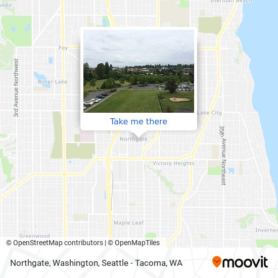Northgate, Washington map