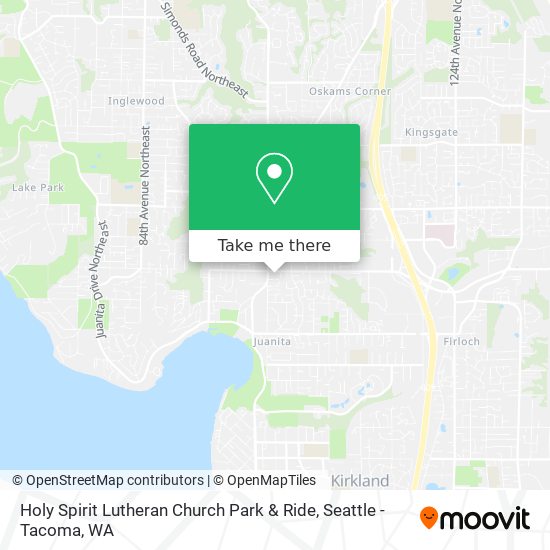 Holy Spirit Lutheran Church Park & Ride map