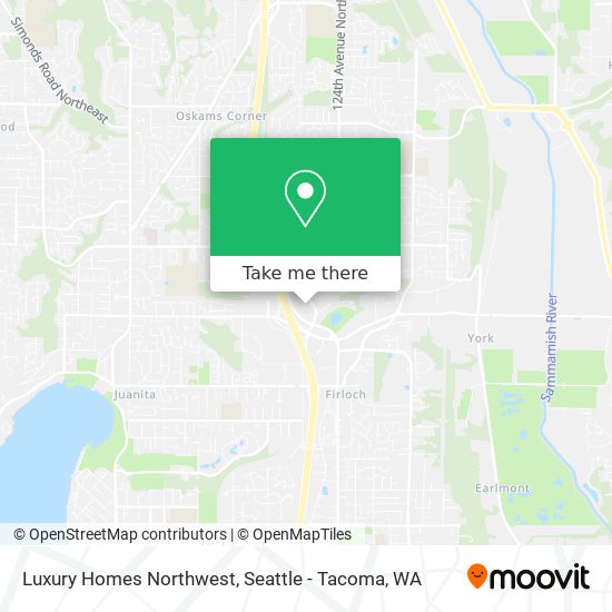 Luxury Homes Northwest map