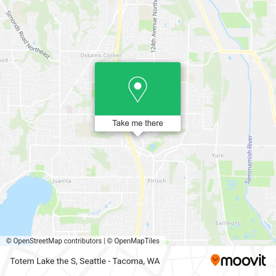 Mapa de Totem Lake the S